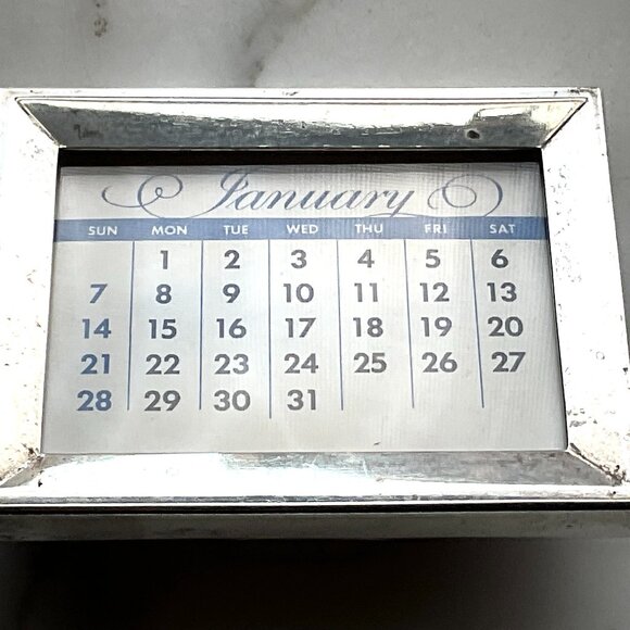 Sterling Silver Tiffany & Co Perpetual Calendar Vintage - Picture 2 of 11